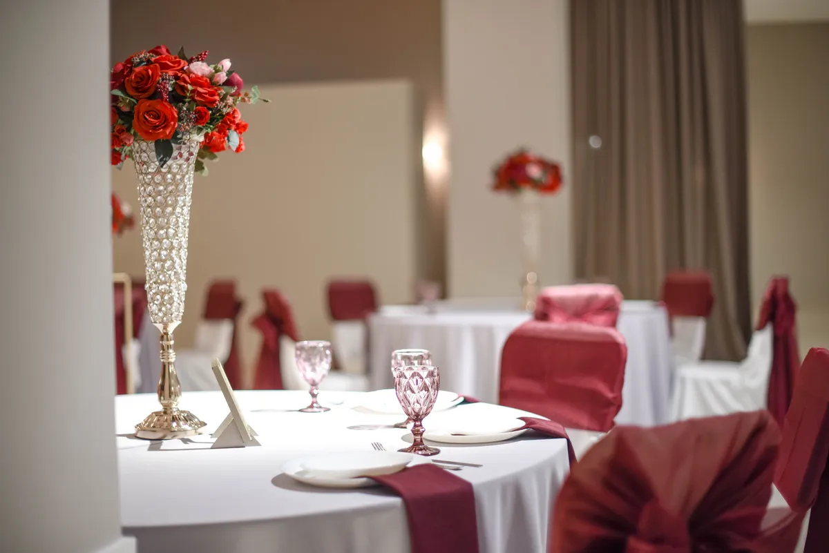Crimson Banquet Setting