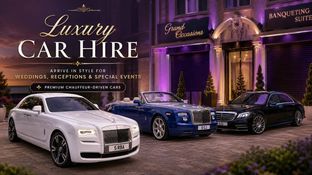 Luxury wedding car