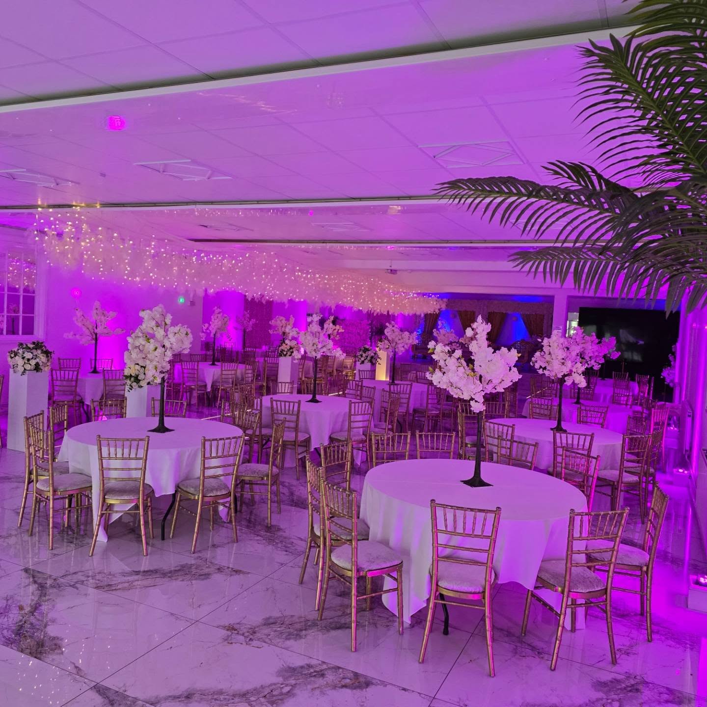 Luxury wedding catering and dining table