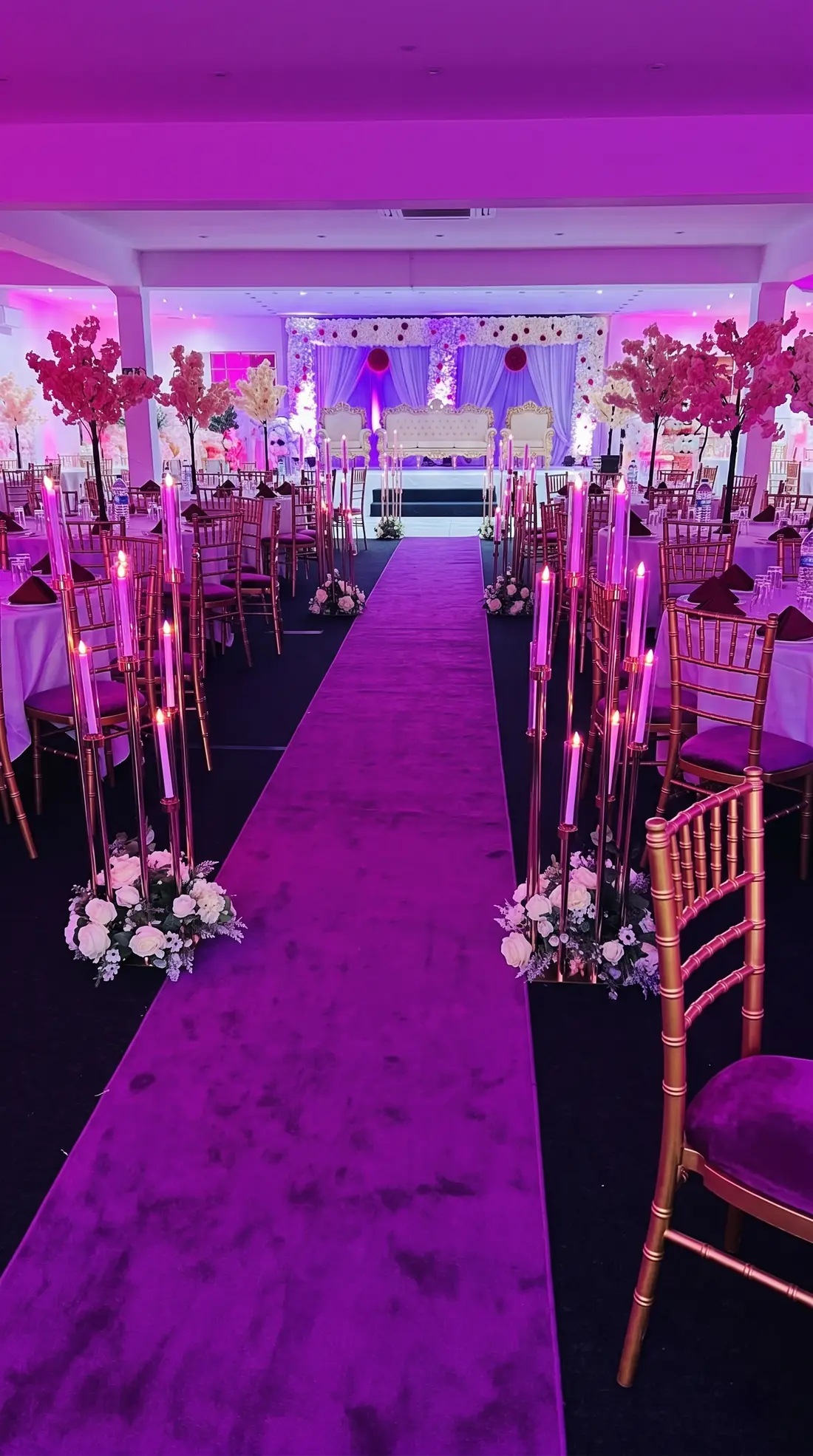 Grand Occasions luxury banqueting suite setup