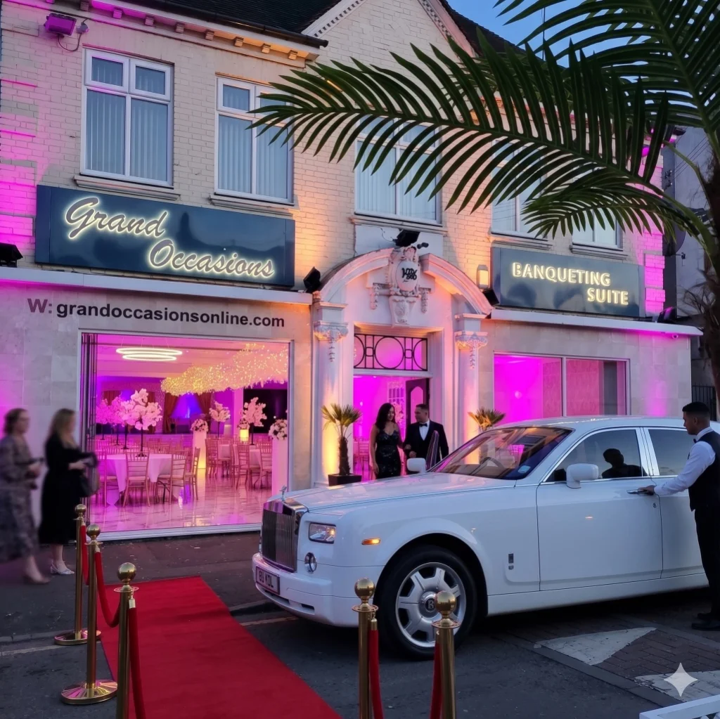Grand Occasions luxury wedding reception hall setup