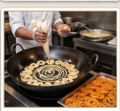 Live Jalebi & Sweets Prep